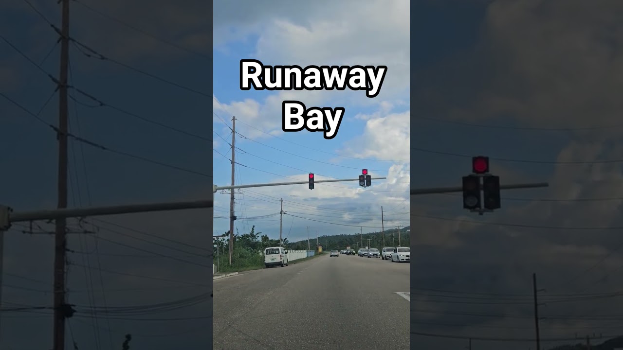 Driving out of Runaway Bay Jamaica