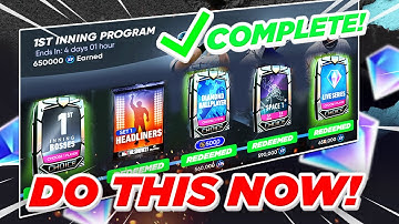 DO THIS NOW BEFORE 2ND INNING PROGRAM!