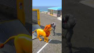 GTA V VENOM TRAPPED LION KING ?| shorts