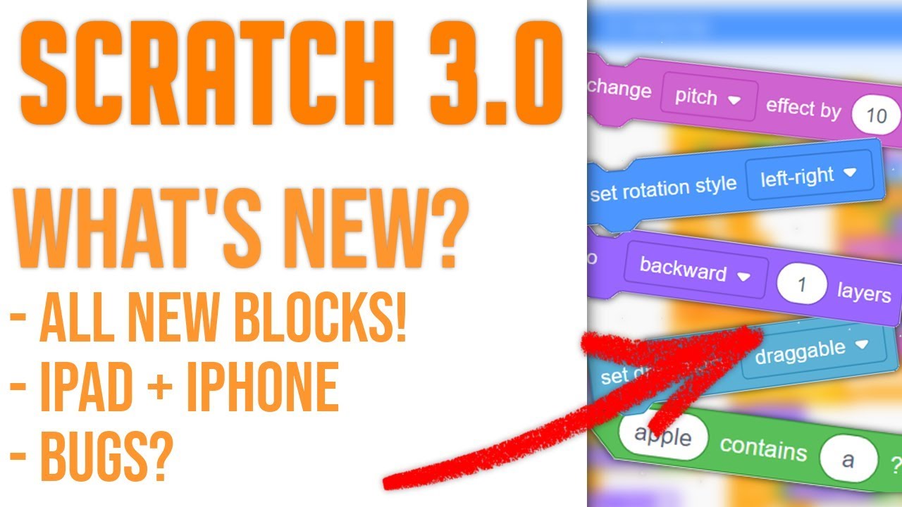 WHAT'S NEW IN SCRATCH 3.0 | NEW BLOCKS AND MORE! - YouTube