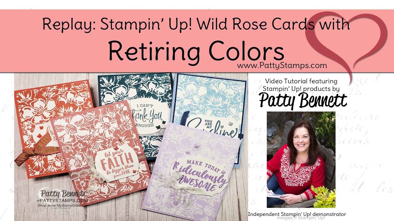 Replay! Retiring and New Stampin' UP! colors video - Patty Stamps