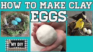 How to make clay | Easter egg craft idea | SO CUTE!