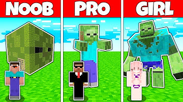 Minecraft Battle: NOOB vs PRO vs GIRL: ZOMBIE HOUSE BUILD CHALLENGE / Animation