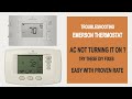 Emerson Thermostat Not Turning it on AC ? How To Fix it in 2 Minutes|