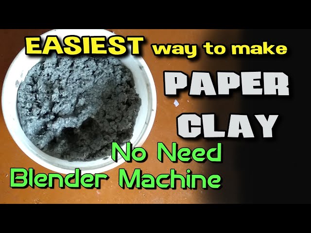 How To Make Strong Air Dry Paper Clay - No Cracking