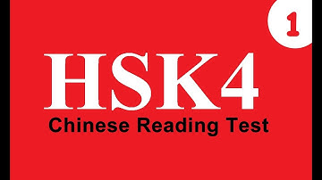 Chinese hsk test - hsk level 4 (reading no.1) |Learn Chinese from A-Z