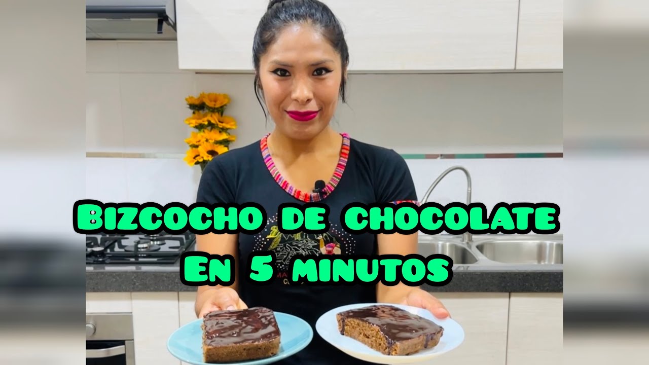 Bizcocho de chocolate en 5 minutos
