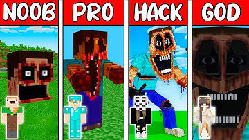 Minecraft Battle: NOOB vs PRO vs HACKER vs GOD: STEVE MIMICER STATUE HOUSE BUILD CHALLENGE Animation