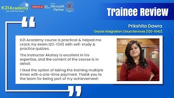 OIC: Oracle Integration Cloud Services - Trainee Prikshita