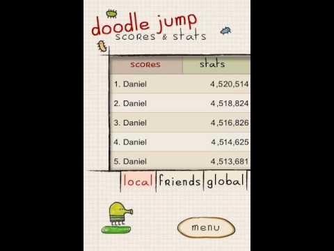 iOS - Doodle Jump - High Score - 59,403, world record, world record