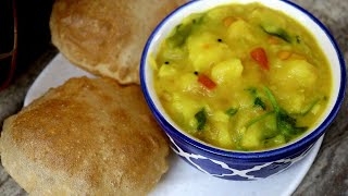 புசு புசு பூரி&உருளைக்கிழங்கு மசாலா இப்படி செய்ங்க|Poori&potato masala|Poori recipe|Potato curry