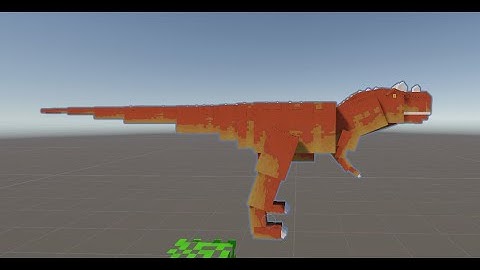 Procedural animation and texture dinosaur - Unity URP