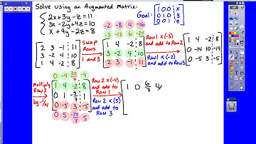 Augmented Matrices 3x3