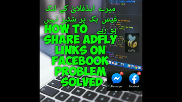 How to share adfly link to Facebook And Messenger
