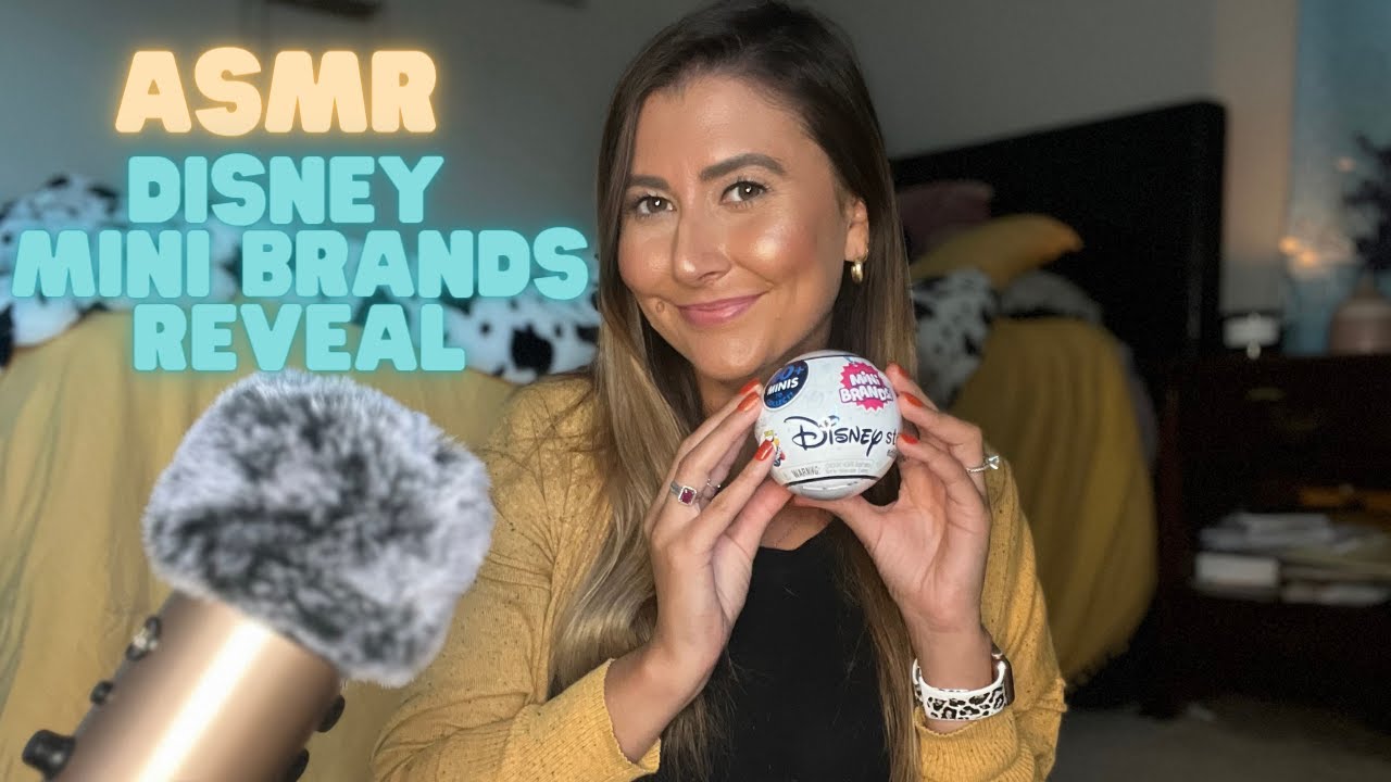 ASMR Disney Mini Brands Reveal (whisper ramble, unboxing, tingly tapping, fluffy mic)