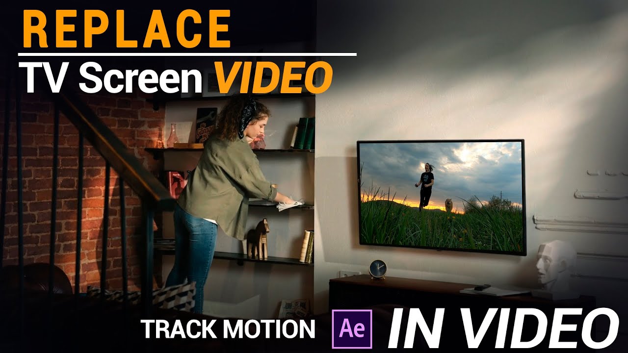 Replace TV Screen/Video Using Track Motion In After Effect for beginners
