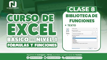 CLASE 8 | Funciones de Texto: EXTRAE - MAYUSC - CONCAT | EXCEL BÁSICO NIVEL 1