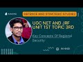 Key Concepts Of Regional Security defence and strategic studies ugc net #ugcnetexam #defence