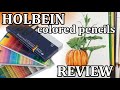 REVIEW: HOLBEIN Artists Colored Pencils // Trying out those lovely pencils for the first time