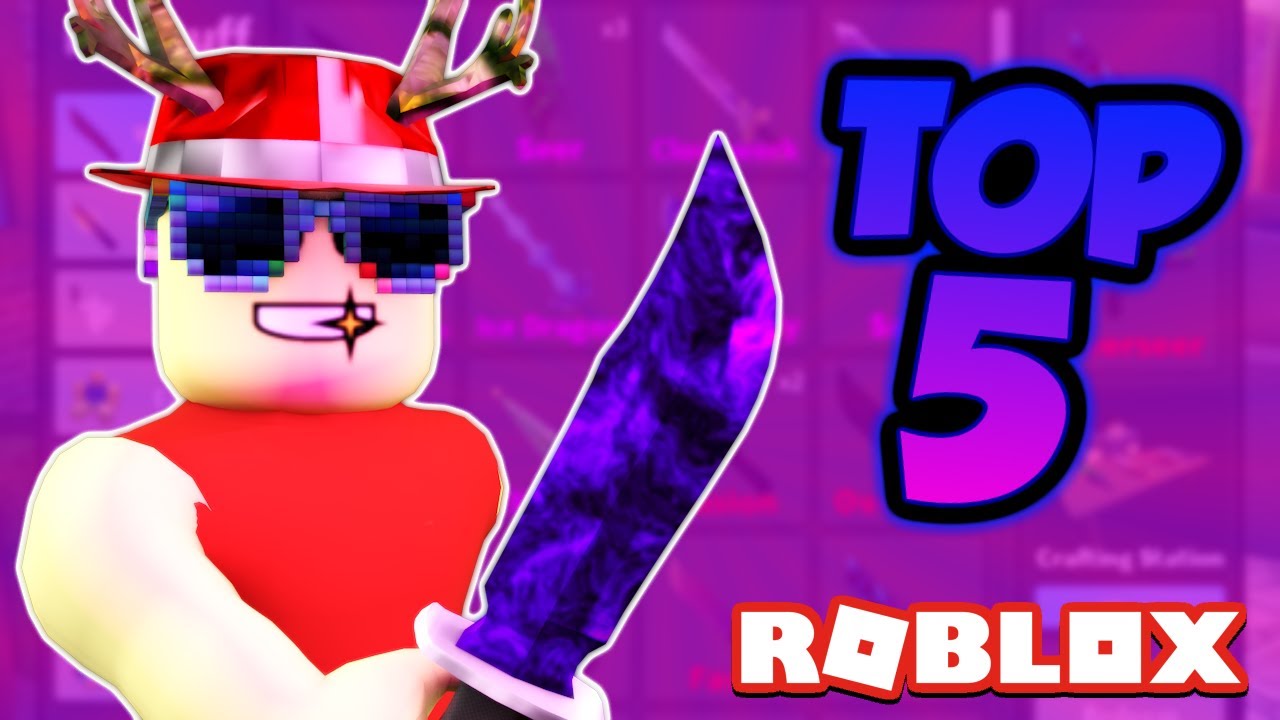 Top 5 Coolest Knives In Mm2 Youtube - top 5 knives in roblox murder mystery 2 youtube