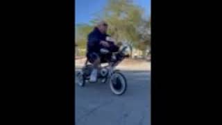 lowrider bike 12 inch electric trike in action