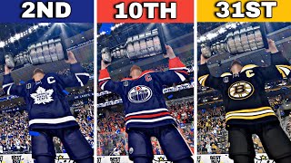 Winning EVERY NHL Franchise A Stanley Cup in NHL 23