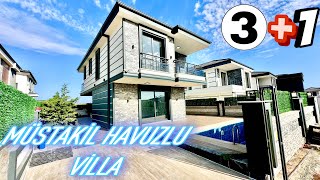 Didimde Satılık Villalar Bölgesinde 300 mt Arsa İçerisinde Tam Müstakil Havuzlu Villa / No:42