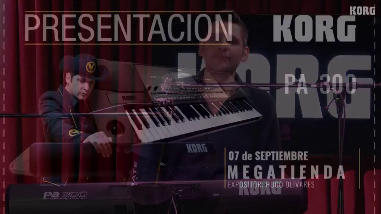 Workshop KORG PA-300 con Hugo Olivares, En Vivo!!