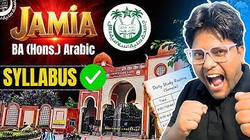 Jamia (JMI) BA (Hons.) Arabic Entrance Syllabus 2026 | JMI Entrance Exam Syllabus 2026