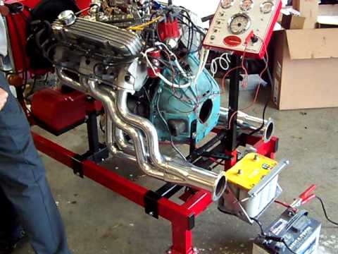 Pontiac 461 Stroker on Easy Run Stand - YouTube