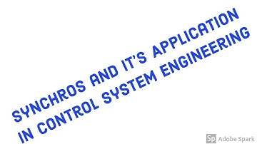 SYNCHROS In Control System Engineering || Synchro Error Detector || Synchro Pair Characteristics