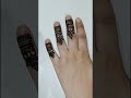 So elegant  finger mehndi designs simple  shorts youtubeshorts