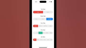 TabBar UI Design in React Native