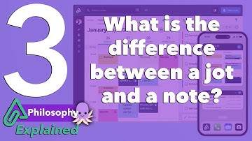 Amplenote Explained 3: What is the difference between a jot and a note?