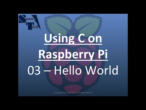 آموزش برنامه نویسی C در Raspberry Pi - 03 - Hello World