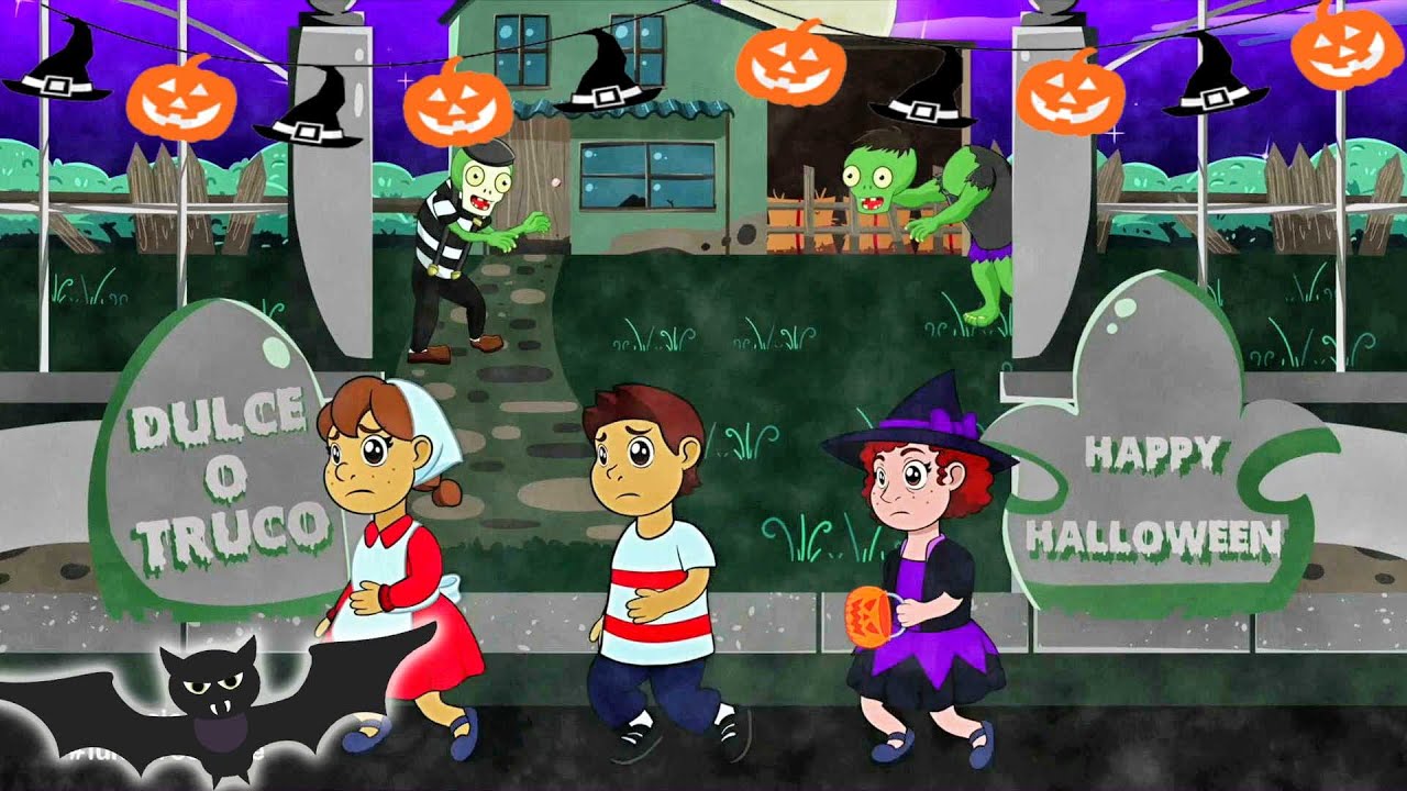 1 HORA De Los Mejores Cuentos y Canciones para Halloween.Super Divertido.😜