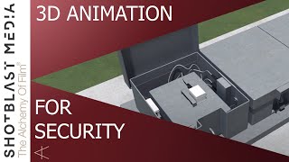 3D Explainer Motion Graphics Video Security System Manufacturing 3D Animated Video Animation Company