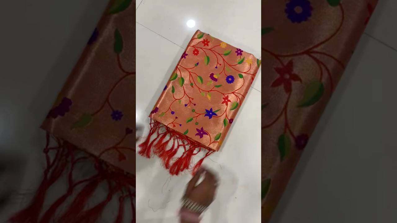 Pure Soft Kanchivaram Brocade Paithani Silk Saree