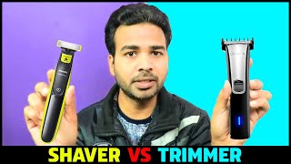 Trimmer vs Shaver | Philips QP2525 Oneblade vs Ustraa Black 200 | Best Trimmer for clean shave