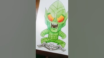 My Green Goblin drawing from Cartooning club how to draw #shorts #drawing #greengoblin #spiderman