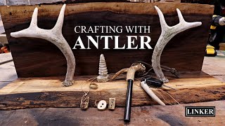 Crafting with Antler -Rings,Buttons,Shelf,Pendant. Tree,Keychain