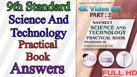 9th Science Practical book Part 2 Navneet Science and Technology Standard IX Answers