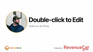 Double-click to Edit