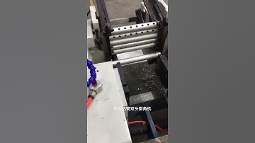 automated twin head aluminum tube chamfering machine