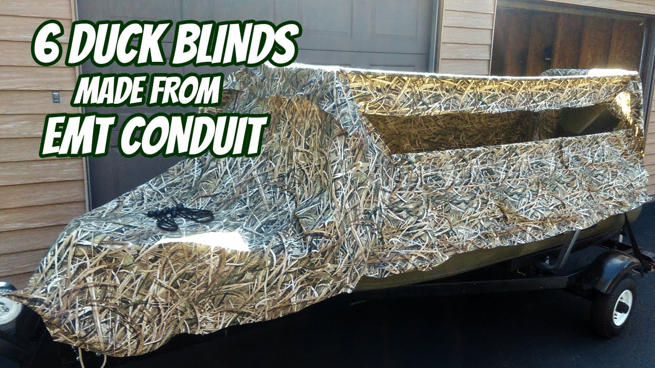 12 Homemade Boat Blinds Made With EMT Conduit! 
