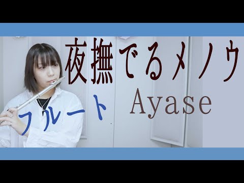 【フルート flute】夜撫でるメノウ (self cover ver.)演奏してみた(歌詞付き)「あの頃は子供だったねと割り切るには」【full Cover by myon】