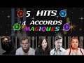 Apprendre 5 Hits internationaux avec les accords magiques (Piano facile)