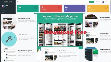 Varient - News & Magazine Script | Bloging  Toool | multi-purpose news portal |With admin Panel