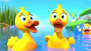 Five Little Ducks Nursery Rhyme | Fun and Educational Baby Song