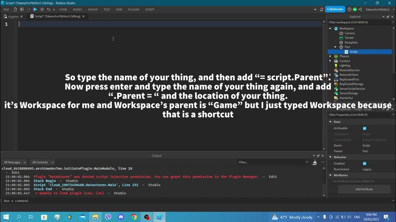 Como usar a IA geradora de scripts no Roblox Studio – <RJ Byte/>